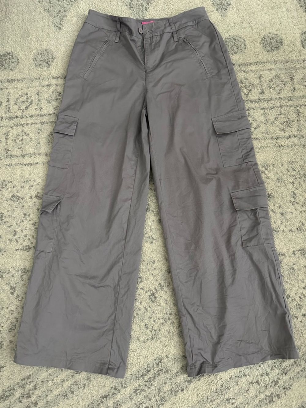 Y2K EDIKTED Zaria Stretch Cotton Cargo Pants M